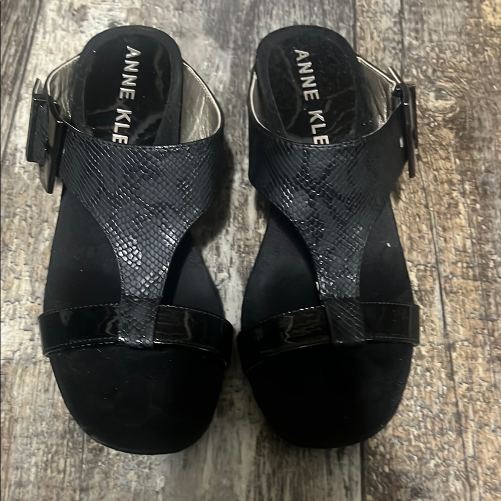 Anne Klein Black Women's Sandals